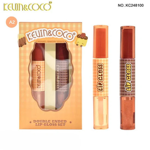 لیپ گلاس و رژ مایع مخملی مات و برق لب دوطرفه KEVIN COCO کوین کوکو