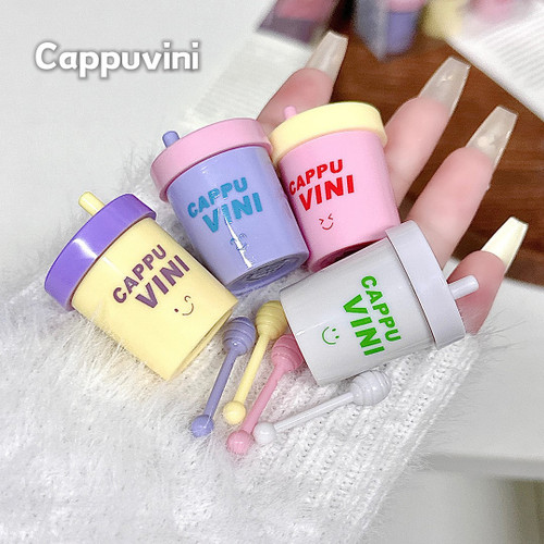 رژ جامد ظرفی لیپ ماد لیپ گلاس جامد میلک شیک کاپاوینی Cappuvini