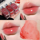 لیپ گلاس مایع رژ مایع کره ای خیس تینت لب مینی شیشه ای هراورنج Herorange