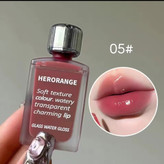 لیپ گلاس مایع رژ مایع کره ای خیس تینت لب مینی شیشه ای هراورنج Herorange