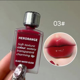 لیپ گلاس مایع رژ مایع کره ای خیس تینت لب مینی شیشه ای هراورنج Herorange